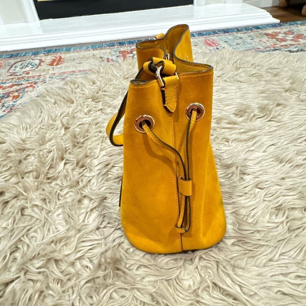 Kate Spade Yellow Suede Bucket Bag - Picture 8 of 11